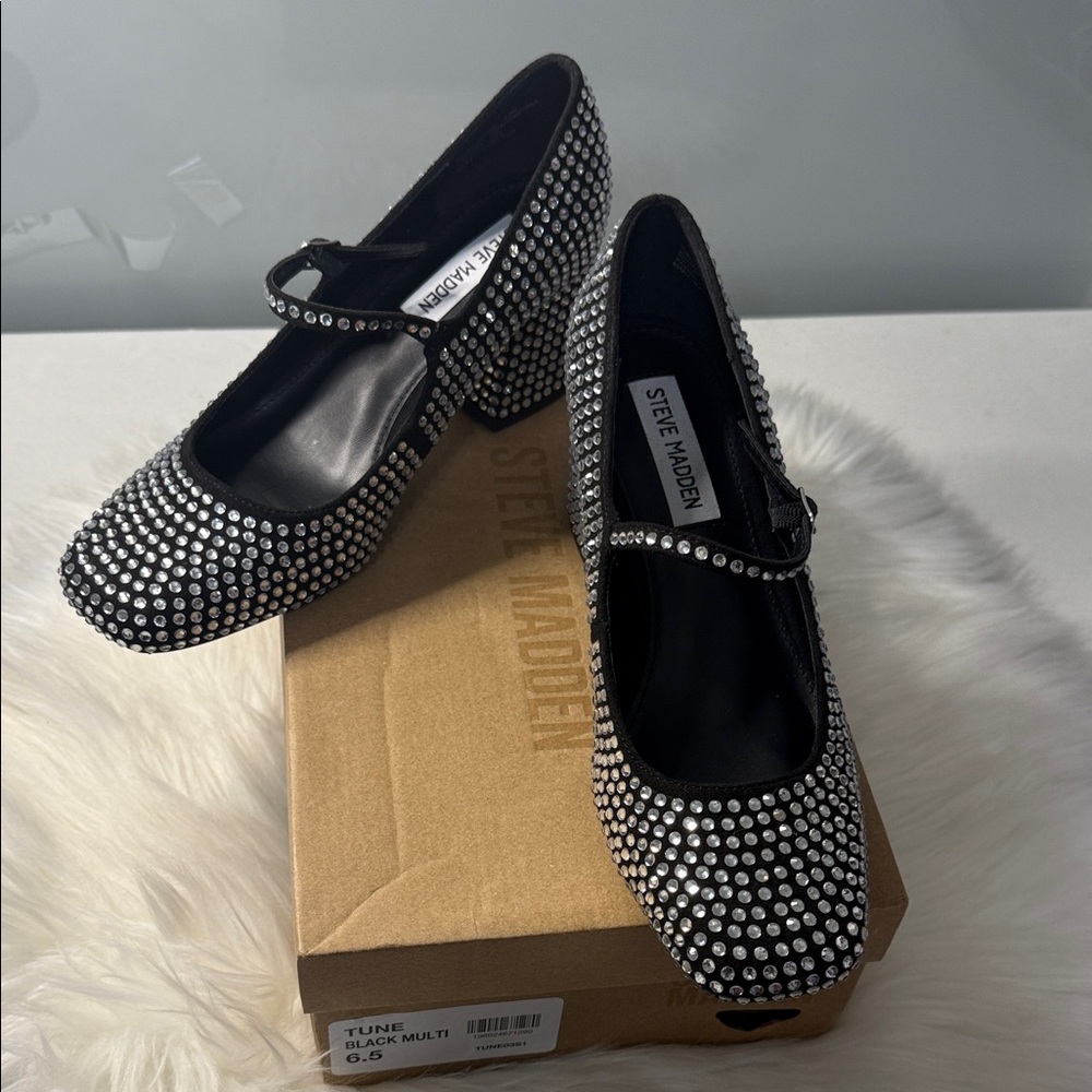 Steve Madden Rhinestone Pep Talk Block Heels